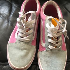 Vans Old Skool Girls Pink and Orange (Size 5.5)